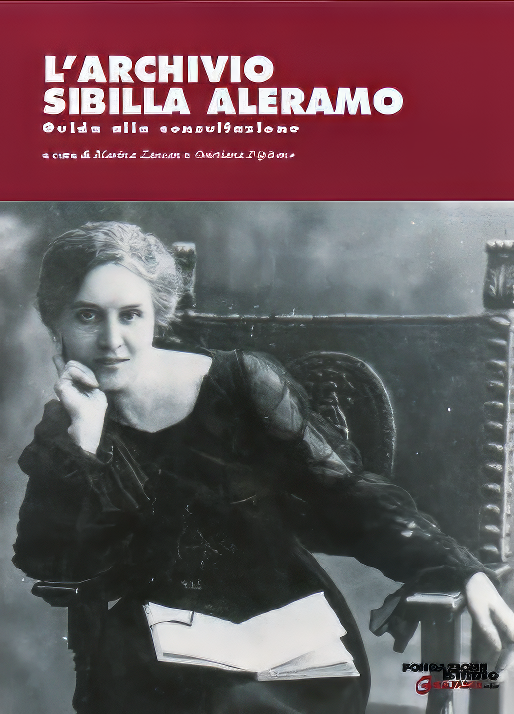 Copertina della Guida alla consultazione dell'Archivio Sibilla Aleramo edito dalla Fondazione Gramsci onlus nel maggio del 2006.