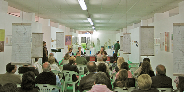 Panoramica del convegno che si  svolto all'interno dello spazio dedicato alla Mostra Sibilla Aleramo per pensieri e per immagini curata dal Centro Studi Civitanovesi e dall'Associazione NOVA di Civitanova Marche